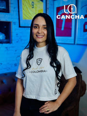 CAMISETA VERSION ESPECIAL COLOMBIA BLANCA