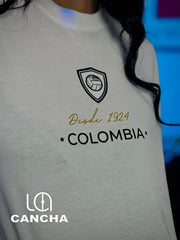 CAMISETA VERSION ESPECIAL COLOMBIA BLANCA