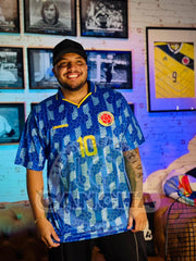 CAMISETA SELECCION COLOMBIA VISITANTE 1994  TALLA GRANDE