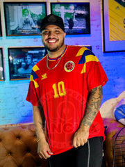 CAMISETA SELECCIÓN COLOMBIA VISITANTE 1990 TALLA GRANDE