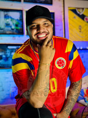 CAMISETA SELECCIÓN COLOMBIA VISITANTE 1990 TALLA GRANDE