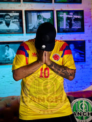 CAMISETA SELECCIÓN COLOMBIA LOCAL 1990 TALLA GRANDE