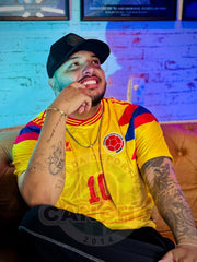 CAMISETA SELECCIÓN COLOMBIA LOCAL 1990 TALLA GRANDE