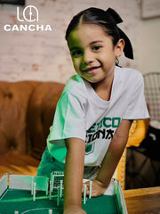 CAMISETA ATLETICO NACIONAL TIPOGRAFIA CHINA BLANCA NIÑO