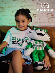 CAMISETA ATLETICO NACIONAL TIPOGRAFIA CHINA BLANCA NIÑO