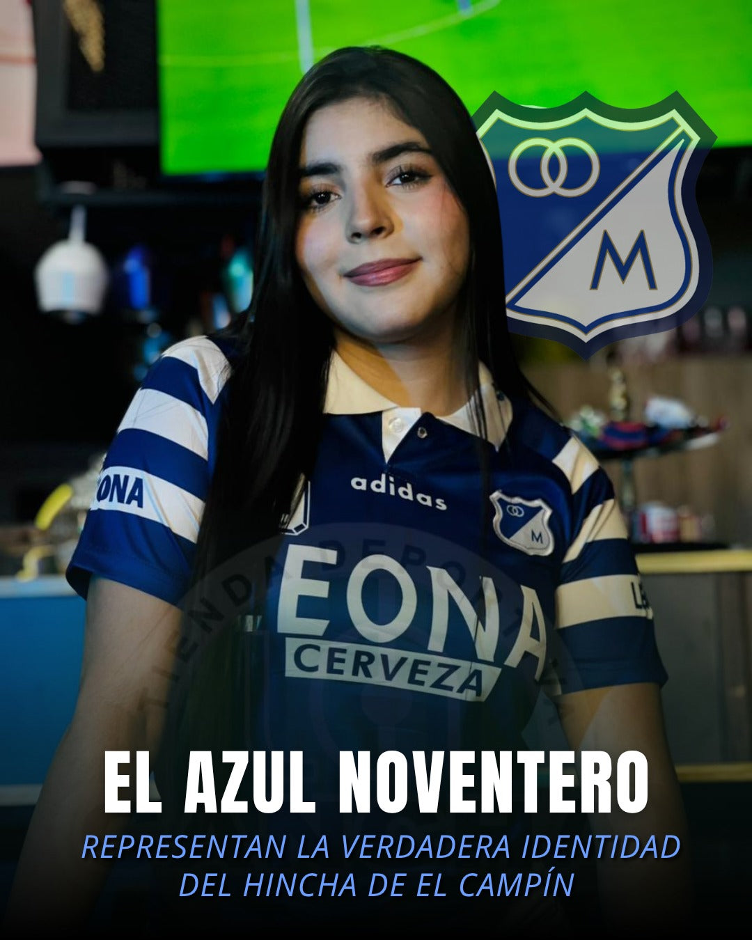 CAMISETA MILLONARIOS RETRO ADIDAS LEONA 1996 NIÑO Y DAMA