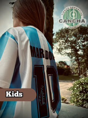 CAMISETA ARGENTINA LOCAL RETRO 1986 KIDS