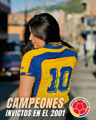 CAMISETA SELECCION COLOMBIA RETRO LOCAL 2001