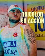PETO Y PANTALONETA SELECCIÓN COLOMBIA ENTRENAMIENTO 2026 BLANCO