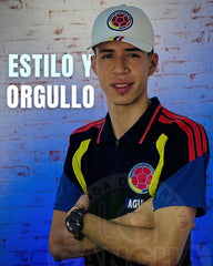 SELECCION COLOMBIA TIPO POLO AZUL 2026