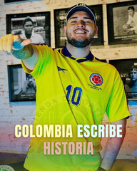 CAMISETA COLOMBIA 1998 LOCAL CON PARCHES