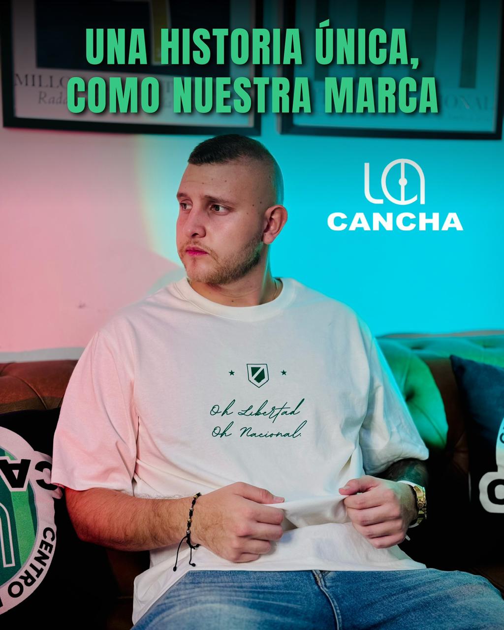 CAMISETA ATLÉTICO NACIONAL OH LIBERTAD, OH NACIONAL BLANCA
