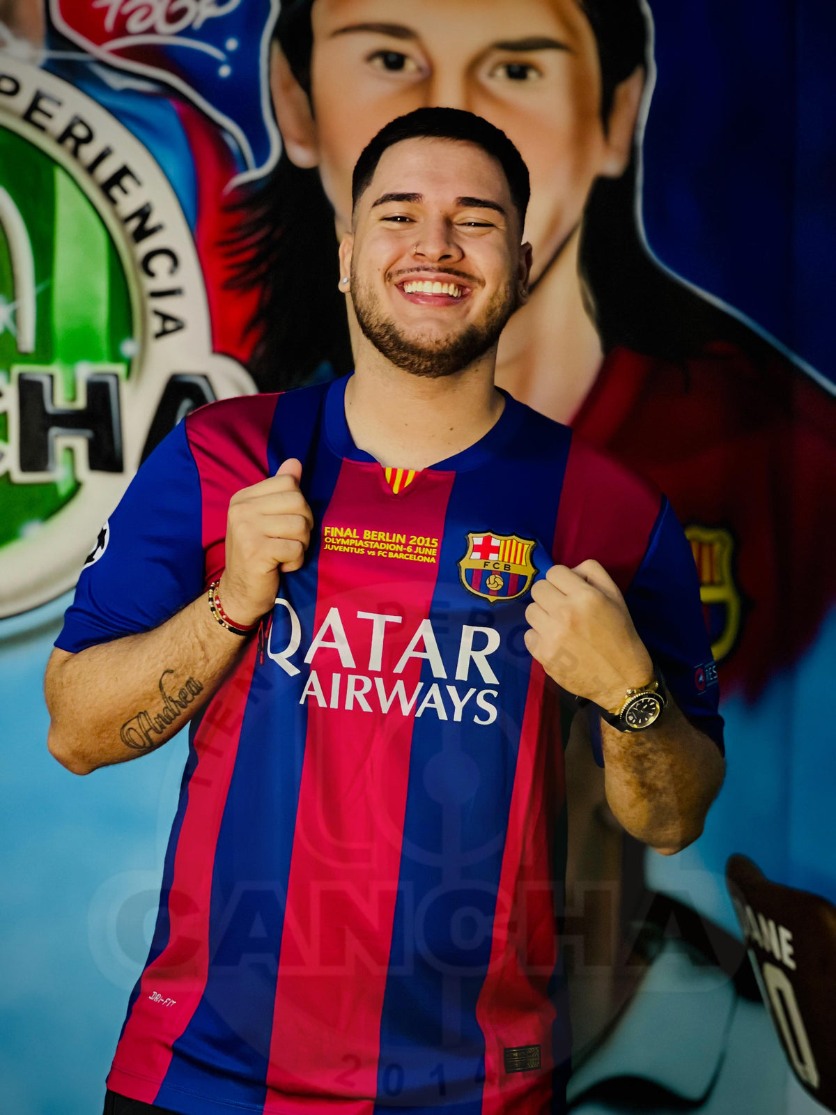 CAMISETA BARCELONA RETRO LOCAL 2015