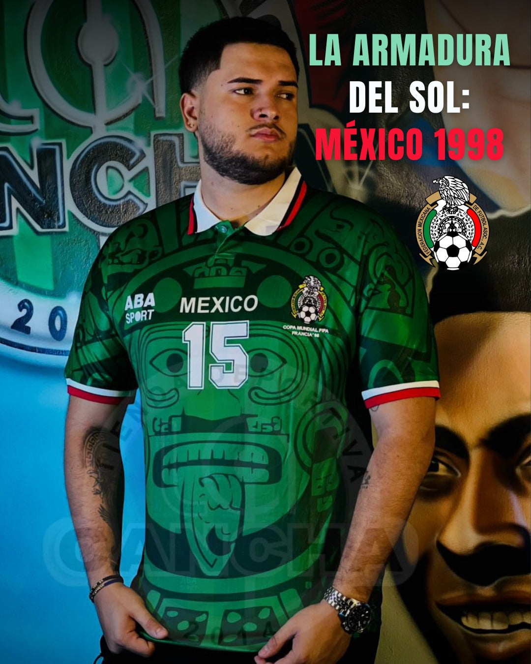 CAMISETA MEXICO LOCAL 1998