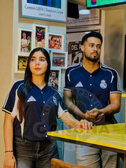 CAMISETA BEISBOLERA REAL MADRID AZUL 2025
