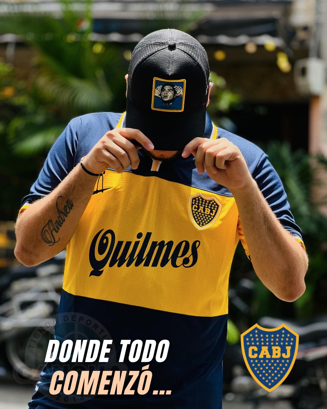 CAMISETA BOCA JUNIORS RETRO LOCAL 1998