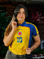 CAMISETA SELECCION COLOMBIA RETRO LOCAL 2001