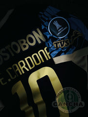CAMISETA ATLETICO NACIONAL VISITANTE PARCHES LIBERTADORES CON ESCUDO 3D 2025