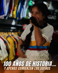 CAMISETA SELECCION COLOMBIA VERSION ESPECIAL 100 AÑOS  KIDS