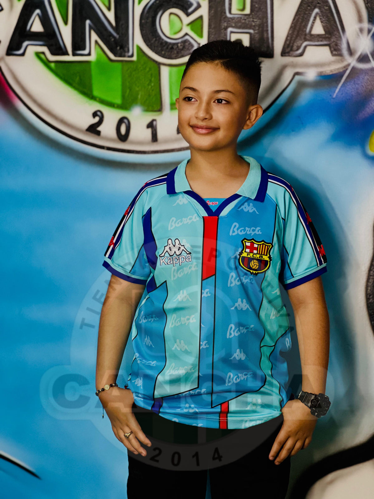 CAMISETA BARCELONA RETRO VISITANTE 1996/1997 KIDS