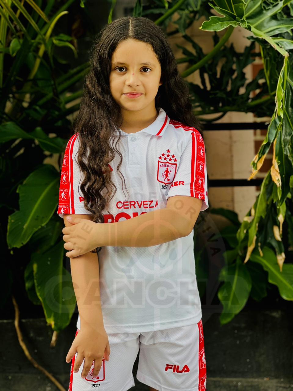 CAMISETA AMERICA DE CALI RETRO VISITANTE 1999 KIDS