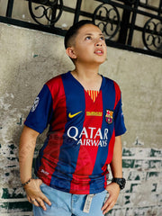 CAMISETA BARCELONA RETRO LOCAL 2015 KIDS