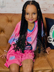 CONJUNTO BARCELONA VERSION ESPECIAL ROSADA 2025 KIDS