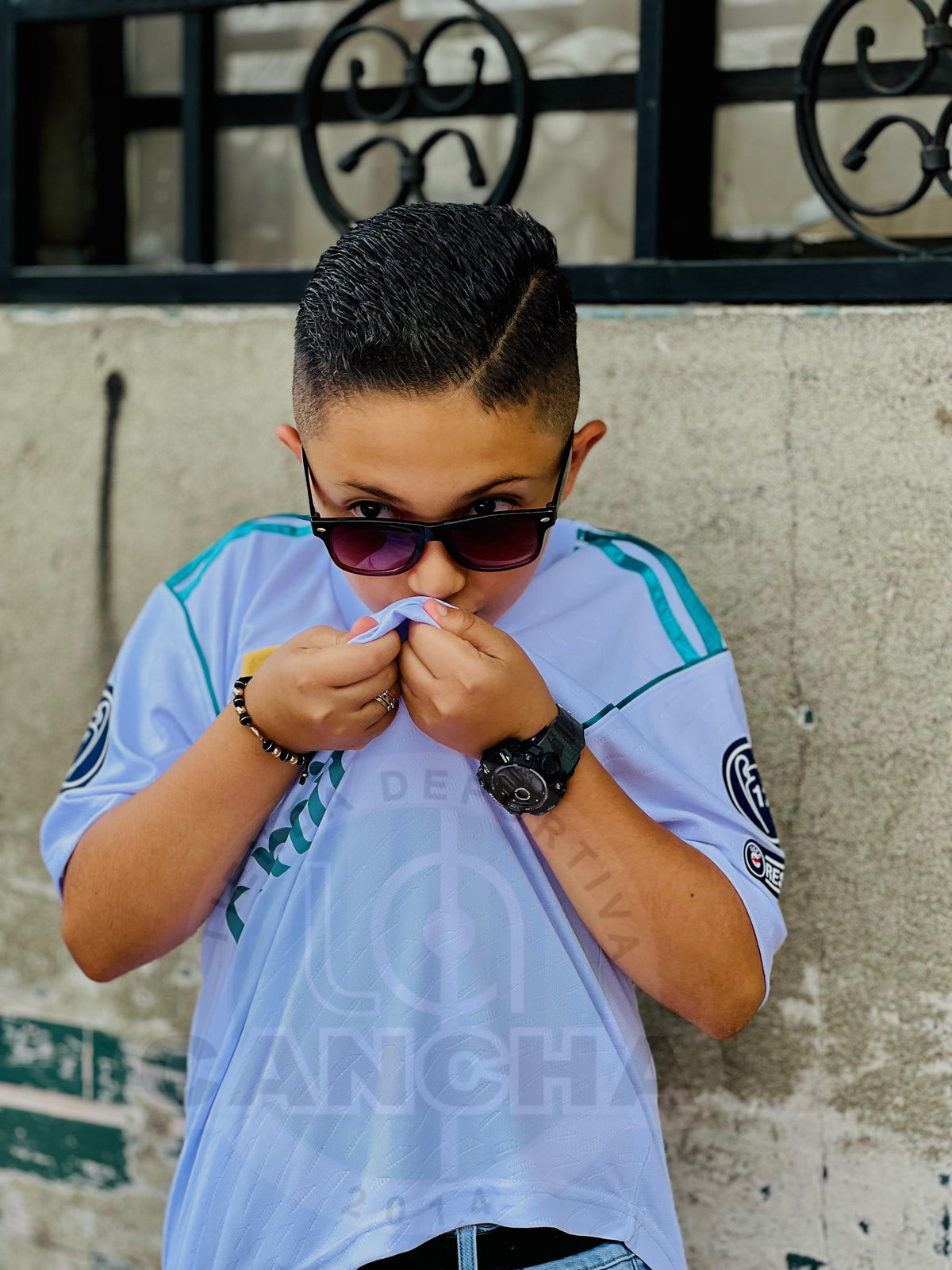 CAMISETA REAL MADRID RETRO LOCAL 2017/2018 KIDS