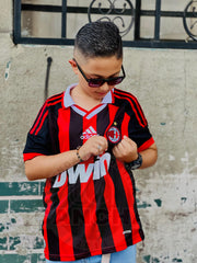 CAMISETA MILAN RETRO LOCAL 2010 KIDS