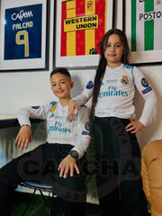 CAMIBUSO REAL MADRID RETRO LOCAL 2017/2018 KIDS