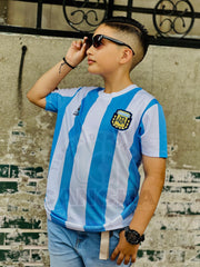 CAMISETA ARGENTINA LOCAL RETRO 1986 KIDS