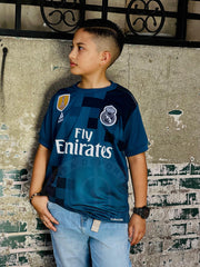 CAMISETA REAL MADRID RETRO TERCERA 2017/2018 KIDS
