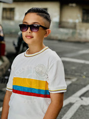 CAMISETA SELECCION COLOMBIA VERSION ESPECIAL 100 AÑOS  KIDS