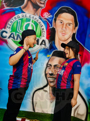 CAMISETA BARCELONA RETRO LOCAL 2015 NIÑO