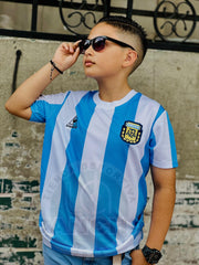 CAMISETA ARGENTINA LOCAL RETRO 1986 KIDS