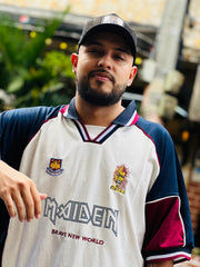 CAMISETA WEST HAM IRON MAIDEN RETRO VISITANTE 1999