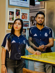 CAMISETA BEISBOLERA REAL MADRID AZUL 2025