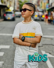 CAMISETA SELECCION COLOMBIA VERSION ESPECIAL 100 AÑOS  KIDS