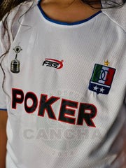 CAMISETA ONCE CALDAS RETRO LOCAL 2004 KIDS