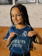 CONJUNTO REAL MADRID VISITANTE 2025 NIÑO