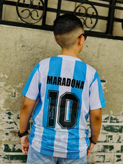 CAMISETA ARGENTINA LOCAL RETRO 1986 KIDS