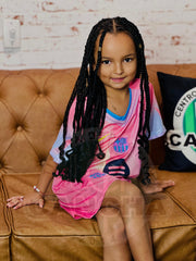 CONJUNTO BARCELONA VERSION ESPECIAL ROSADA 2025 KIDS