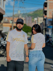 CAMISETA NACIONAL RETRO ADIDAS PILSEN BLANCA DORADA 1996