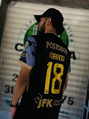 CAMISETA ATLETICO NACIONAL VISITANTE PARCHES LIBERTADORES CON ESCUDO 3D 2025