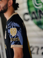 CAMISETA ATLETICO NACIONAL VISITANTE PARCHES LIBERTADORES CON ESCUDO 3D 2025