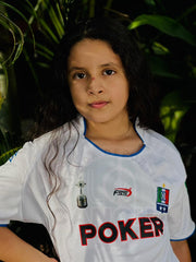 CAMISETA ONCE CALDAS RETRO LOCAL 2004 KIDS