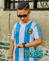 CAMISETA ARGENTINA LOCAL RETRO 1986 KIDS
