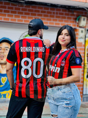 CAMISETA MILAN RETRO LOCAL 2010