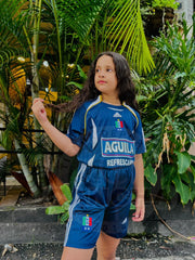 CAMISETA ONCE CALDAS RETRO VISITANTE 2007 KIDS