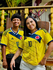 CAMISETA SELECCION COLOMBIA RETRO LOCAL 2014